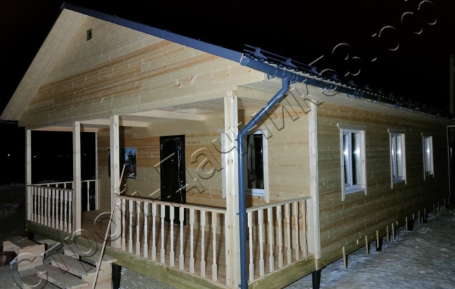 2 Каркасно-щитовой дом Д-6, 12x7.5м, 90  М², Тульская область, Заокский район, деревня Пахомово. (5)